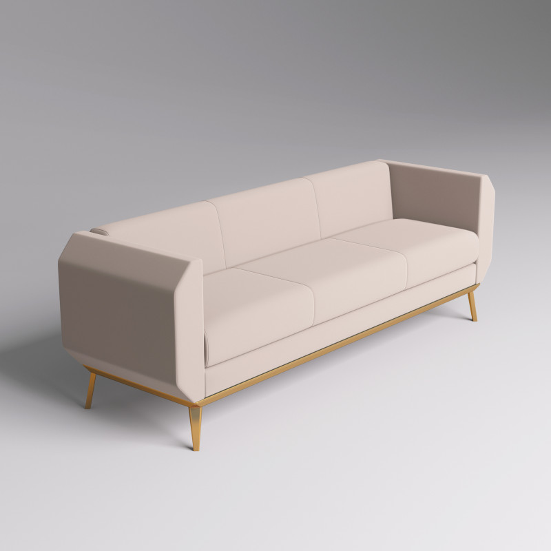 Fabric Sofa 004 3D Model .c4d .max .obj .3ds .fbx .stl .blend 