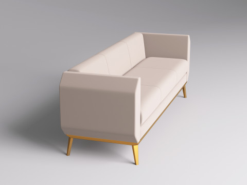 Fabric Sofa 004 3D Model
