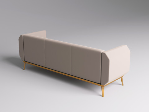 Fabric Sofa 004 3D Model