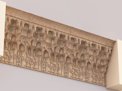 Architectural Muqarnas Cornice 005 3D Model