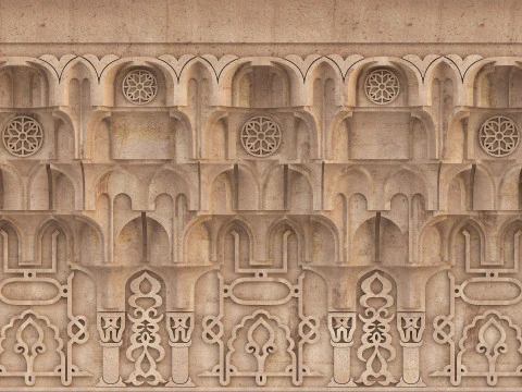 Architectural Muqarnas Cornice 005 3D Model
