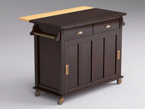Serving Bar Cart 002 Model 3D
