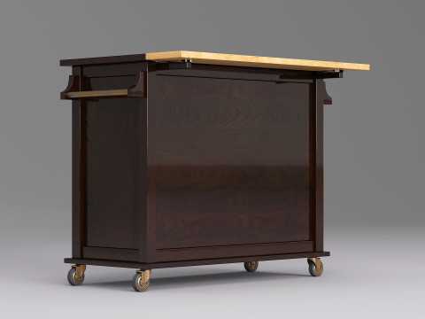 Serving Bar Cart 002 Model 3D