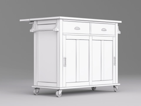 Serving Bar Cart 002 Model 3D