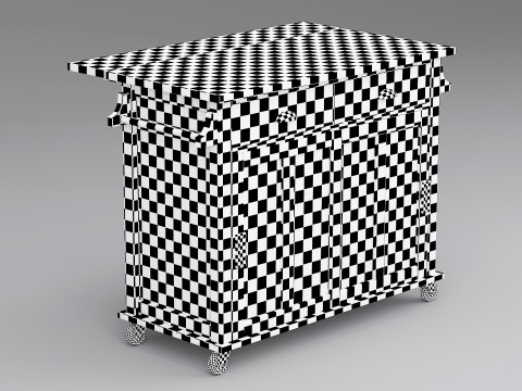 Serving Bar Cart 002 Model 3D