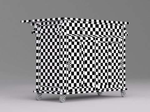 Serving Bar Cart 002 Model 3D