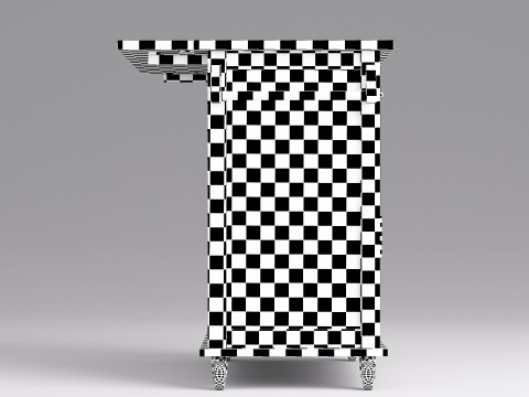 Serving Bar Cart 002 Model 3D