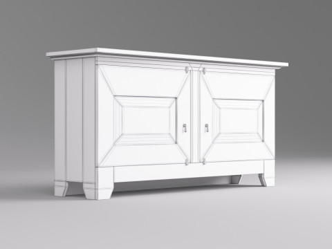 Modern Sideboard 003 Modello 3D