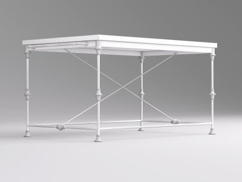 Outdoor Table 001 Modello 3D