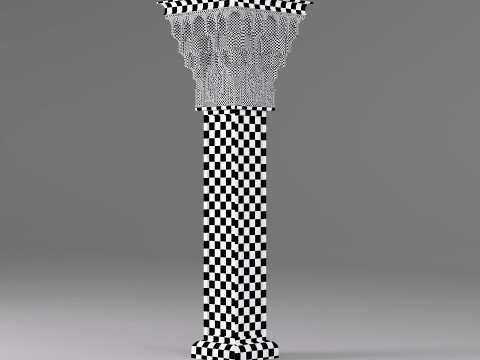 Classic Islamic Muqarnas Column 004 3D Model