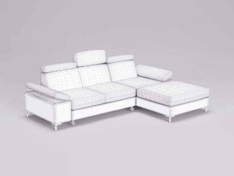 Fabric Sofa 005 3D Модель