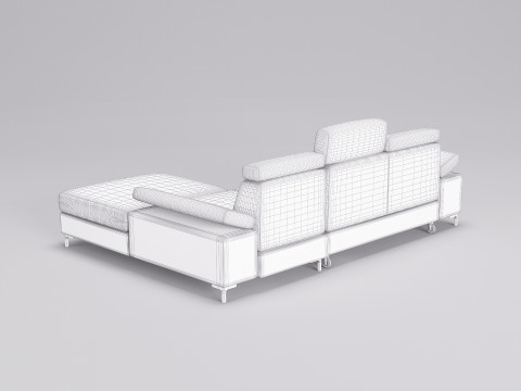 Fabric Sofa 005 3D Модель