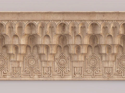 Architectural Muqarnas Cornice 006 3D Model
