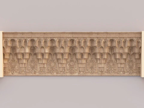 Architectural Muqarnas Cornice 006 3D Model