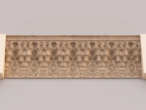 Architectural Muqarnas Cornice 006 3D Model