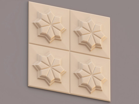 Painel Decorativo de Parede 018 Modelo 3D