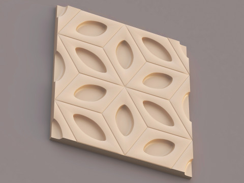 Panel Decorativo de Pared 019 Modelo 3D