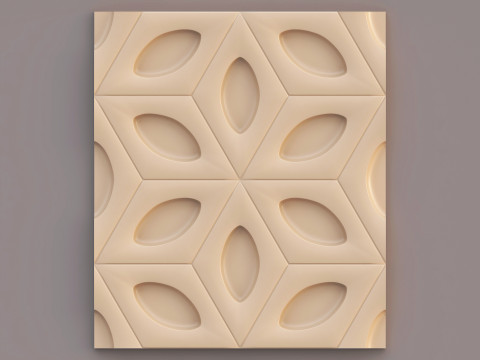 Panel Decorativo de Pared 019 Modelo 3D