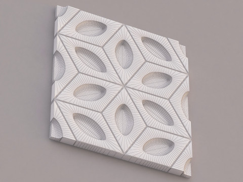 Panel Decorativo de Pared 019 Modelo 3D