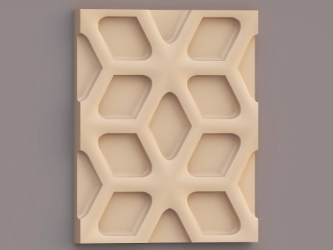 Pannello decorativo da parete 020 Modello 3D