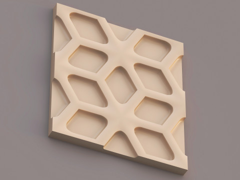 Pannello decorativo da parete 020 Modello 3D