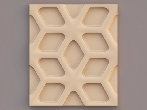 Pannello decorativo da parete 020 Modello 3D