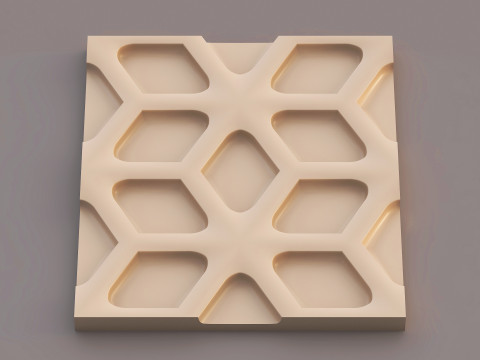 Pannello decorativo da parete 020 Modello 3D