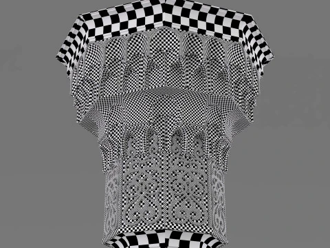 Muqarnas Architectural Column 005 3D Model