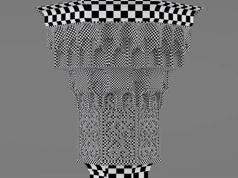 Muqarnas Architectural Column 005 3D Model