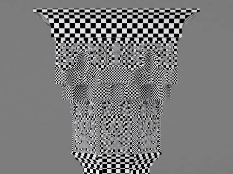 Alhambra Muqarnas Column - Stalactite Pillar - 006 3D Model