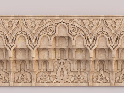 Muqarnas Architectural Set - Vol 9 - 4 Models 3D Model