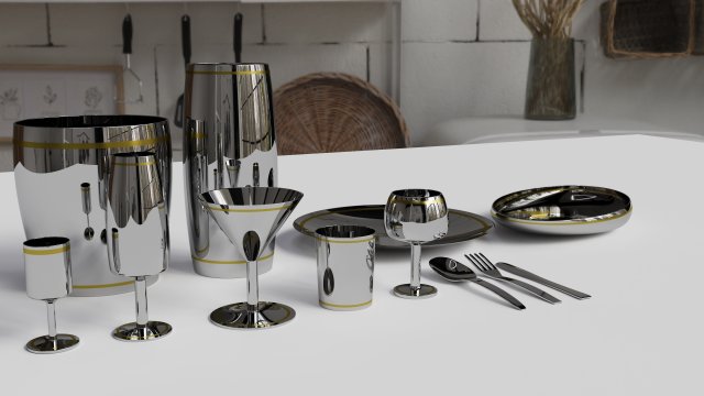 Dishes Modelo 3D .c4d .max .obj .3ds .fbx .stl .blend