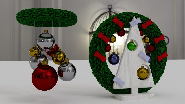 New Year decoration 3Dモデル .c4d .max .obj .3ds .fbx .stl .blend 