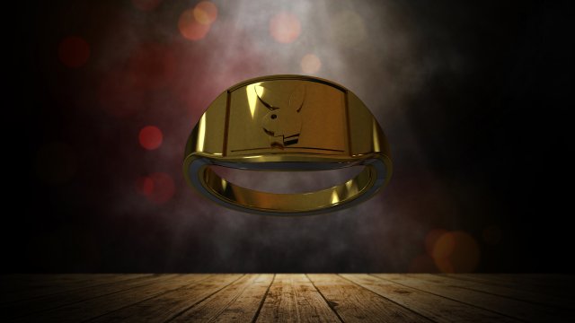 Playboy Ring Model 3D .c4d .max .obj .3ds .fbx .stl .blend 