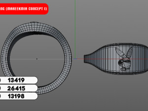 Playboy Ring Model 3D