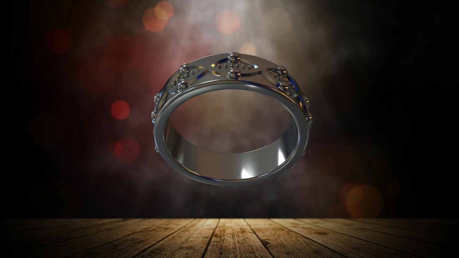Elegant Ring 3D Model .c4d .max .obj .3ds .fbx .stl .blend 