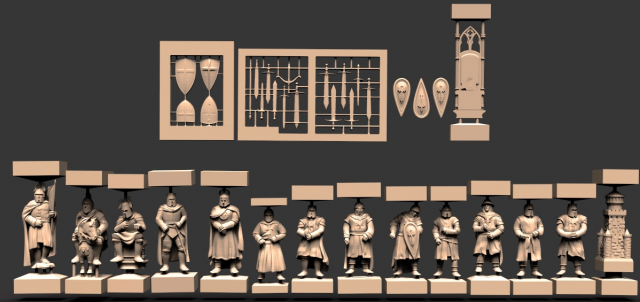 Crusaders Chess stl Modelo de Impressão 3D .c4d .max .obj .3ds .fbx .stl .blend 