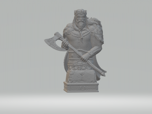 VIKING CHESS SET STL 3D Print Model