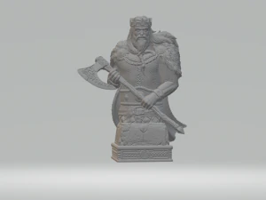 VIKING CHESS SET STL 3D Print Model