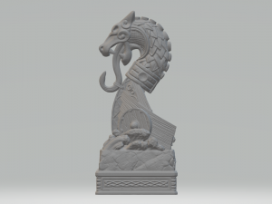 VIKING CHESS SET STL 3D Print Model