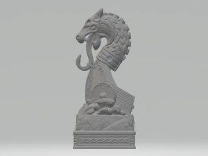 VIKING CHESS SET STL 3D Print Model