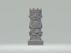 VIKING CHESS SET STL 3D Print Model
