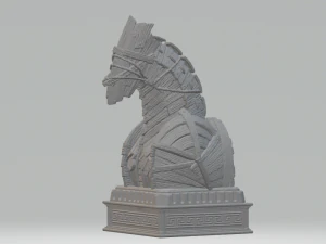 GREEK CHESS SET STL 3D Print Model