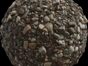 Textur der Kieselsteine ​​des Ganges CG Texturen