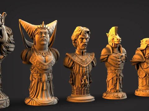 奇幻真人象棋STL 3D 模型