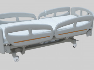 Hospital Bed - Medical Bed Medical Equipmen Modèle 3D