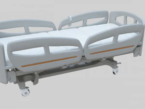 Hospital Bed - Medical Bed Medical Equipmen 3D Model
