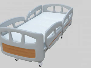 Hospital Bed - Medical Bed Medical Equipmen 3D Model