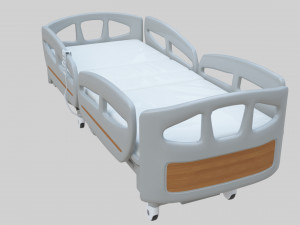 Hospital Bed - Medical Bed Medical Equipmen Modèle 3D