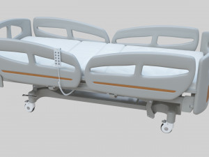 Hospital Bed - Medical Bed Medical Equipmen Modèle 3D
